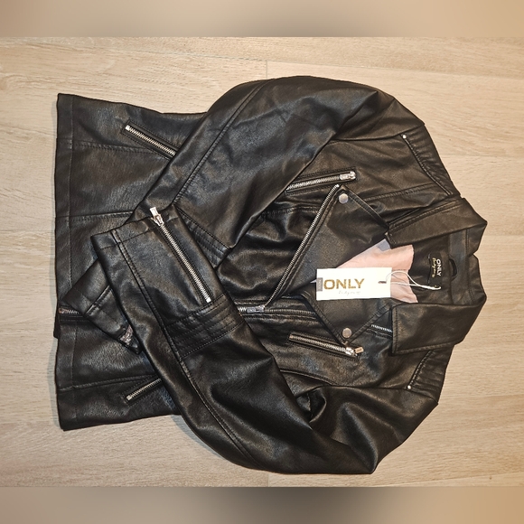 ONLY FAUX LEATHER JACKET - Picture 6 of 7